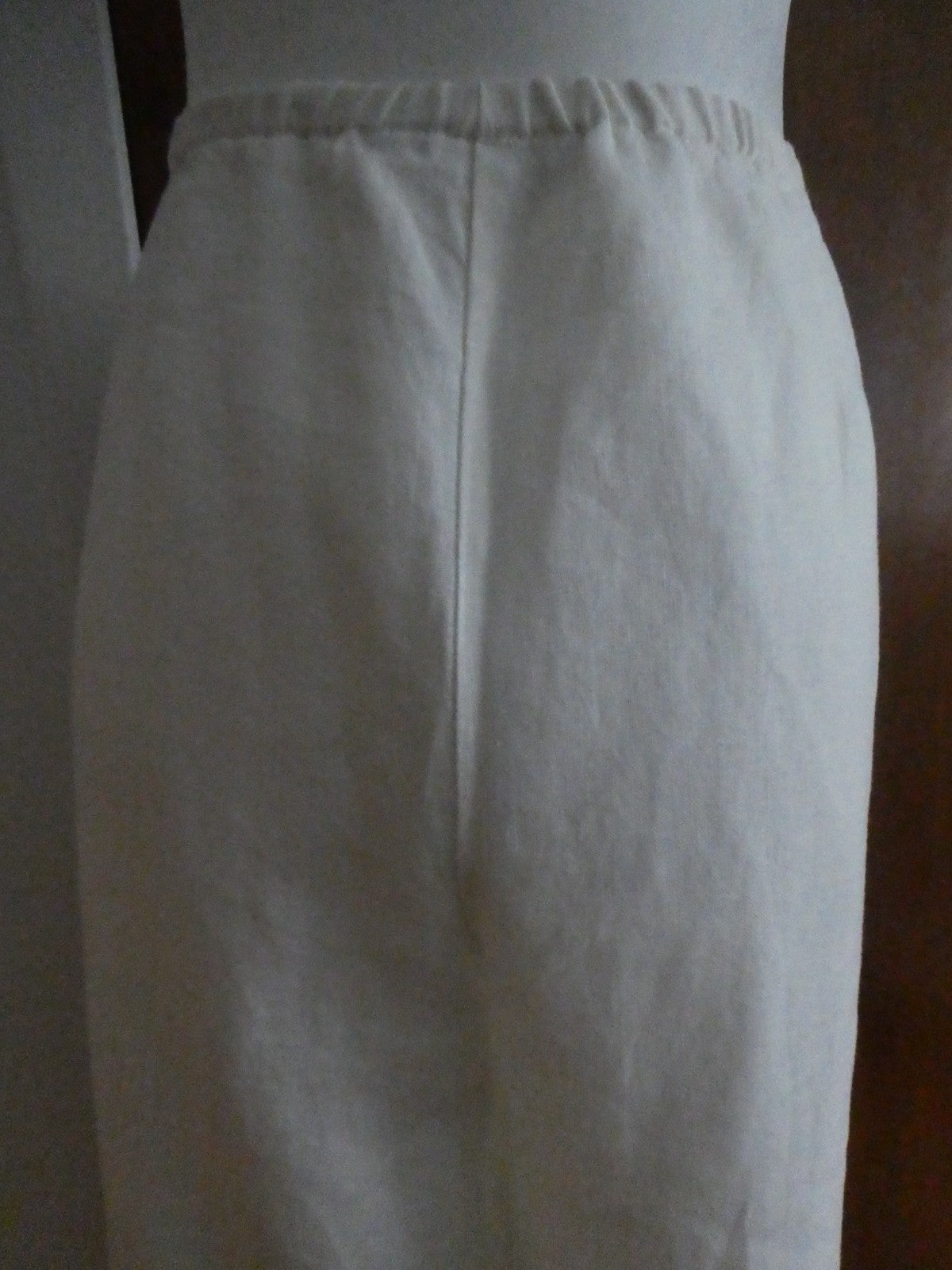 M Collection 100% Linen Pants Women Size 14 White Wide Leg Fully Lined NWT