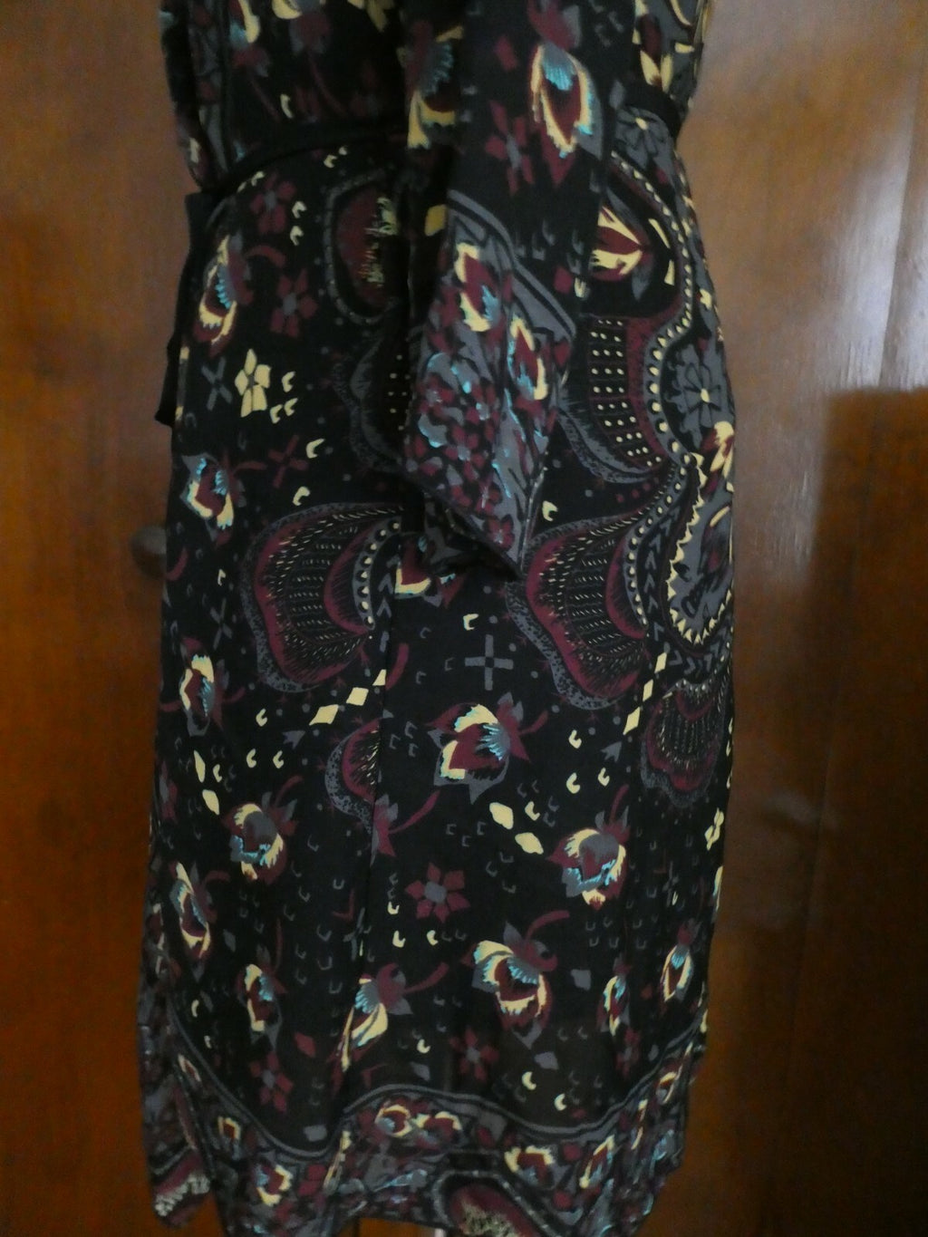 Rachel Roy women’s multicolor material belted scarf dress Size Small