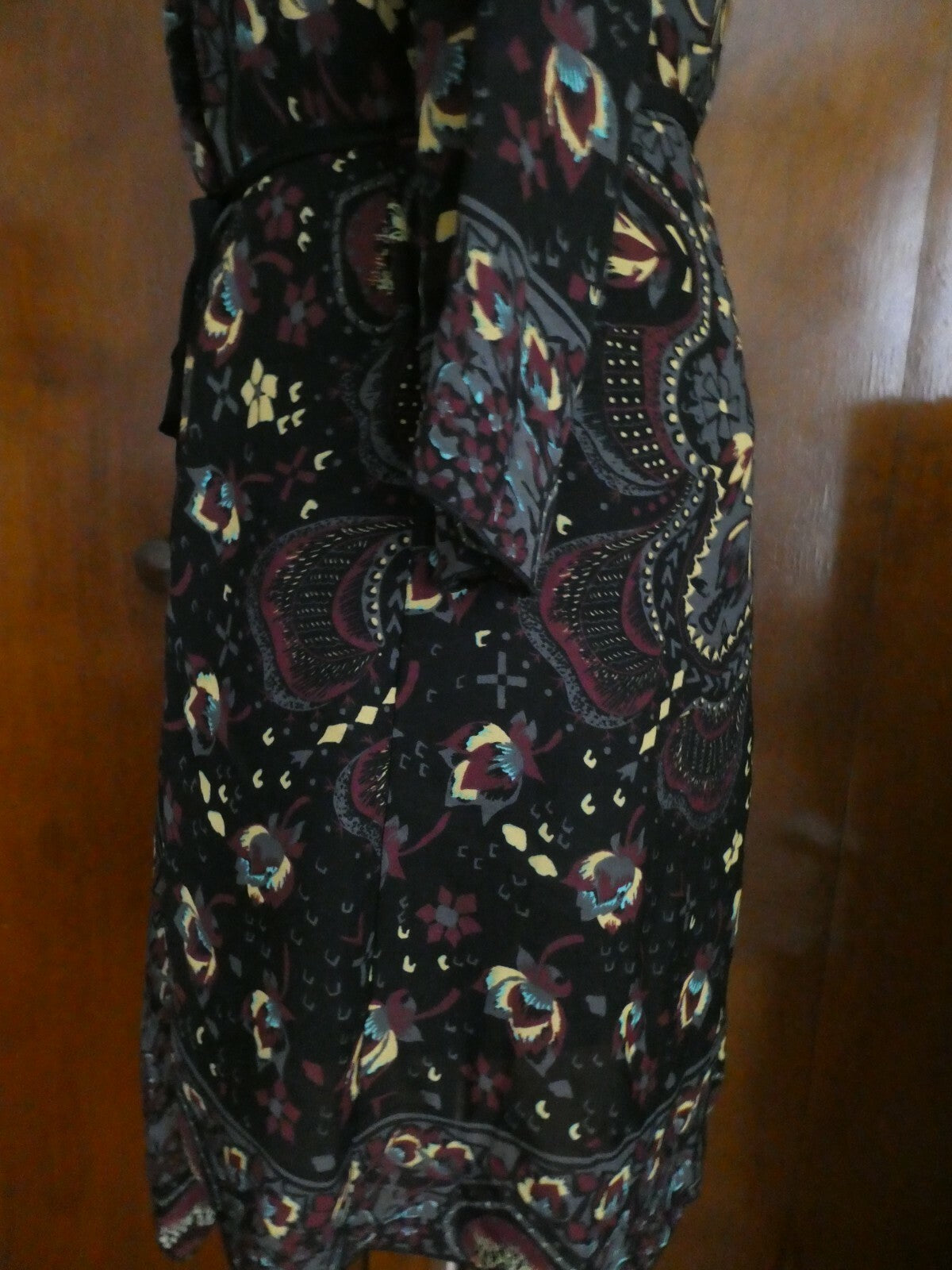 Rachel Roy women’s multicolor material belted scarf dress Size Small