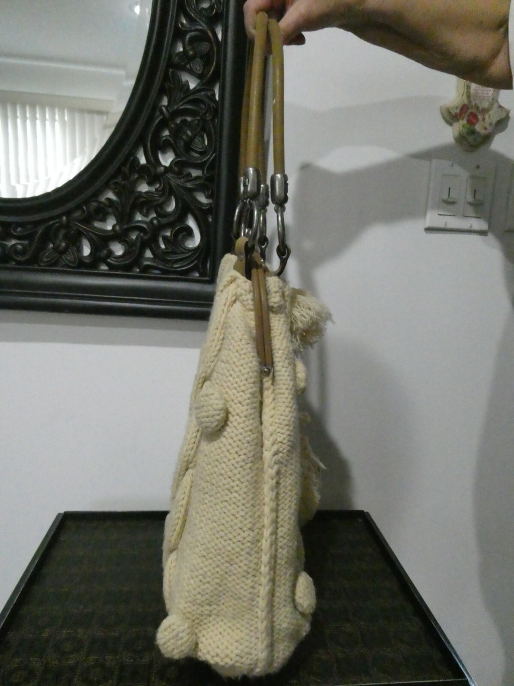 Juicy Couture Women’s Beige Knitted Large Shoulder Bag