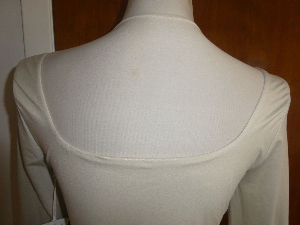 Lululemon Bodysuit Wundermost Nulu Long Sleeve Gray Soft with Subtle Shine Large