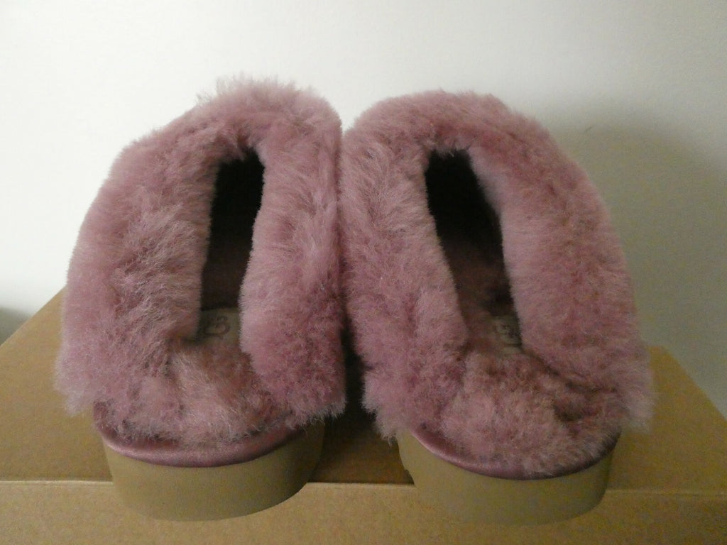 UGG Cluggette Sequins Sheepskin Flux Cozy Women's Pink Slipper 6 Style# 1127490