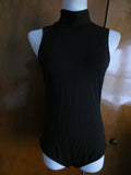 Anthropologie little black bodysuit women's rayon size Large