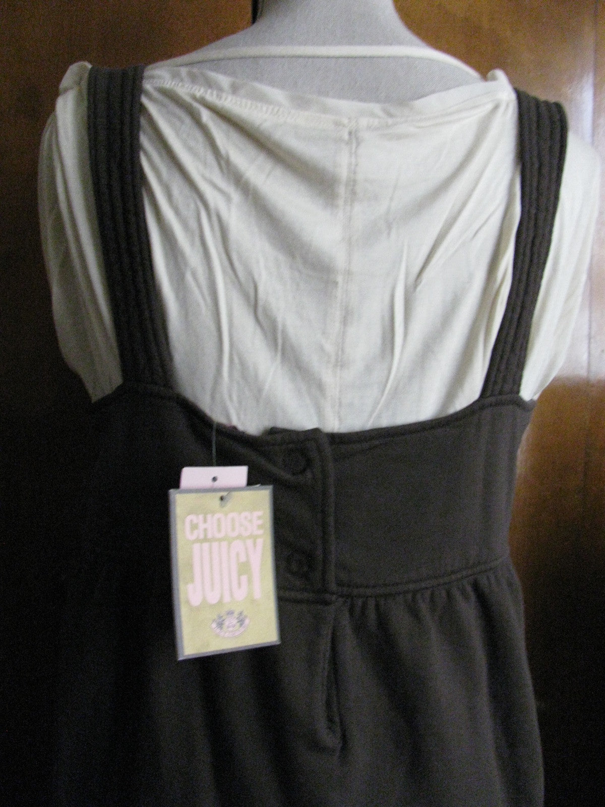 Juicy Couture women's brown grant fleece dress Large