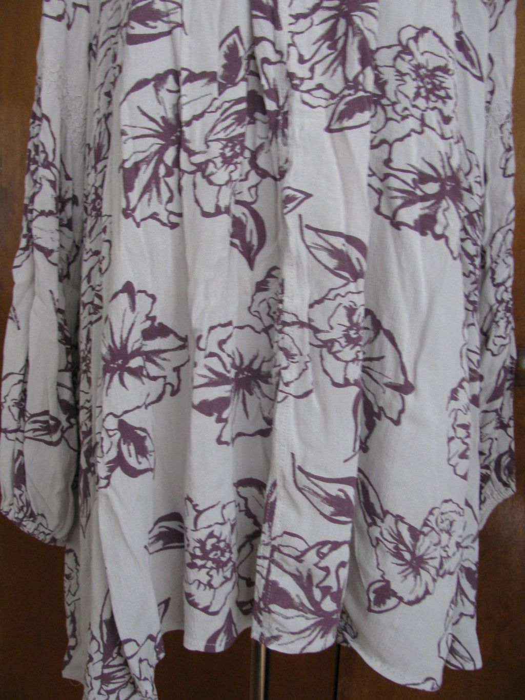 Free People women's cloud combo tunic top rayon size Large 
