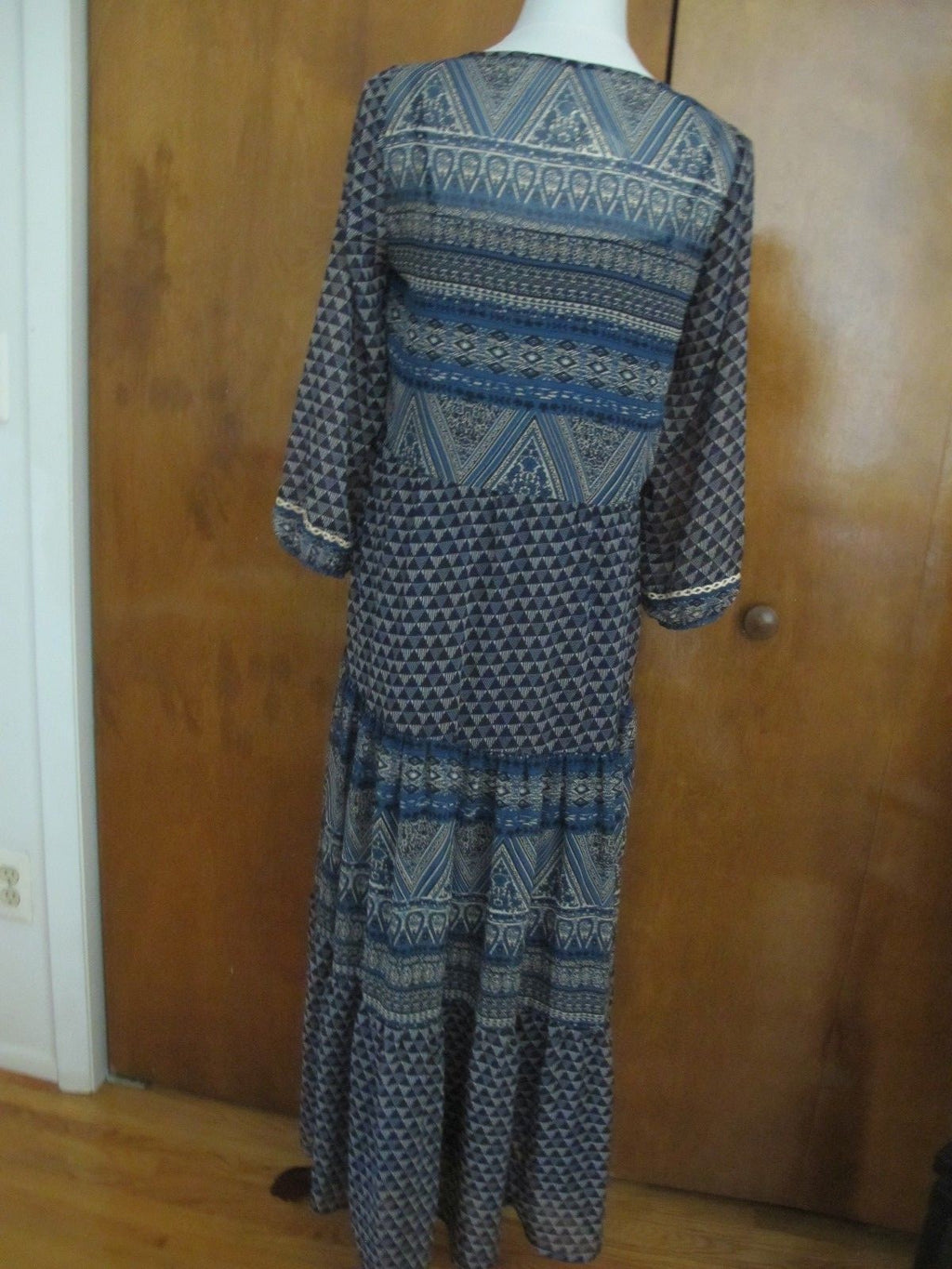 Anthropologie Floreal women's maxi multi-color evening dress 10