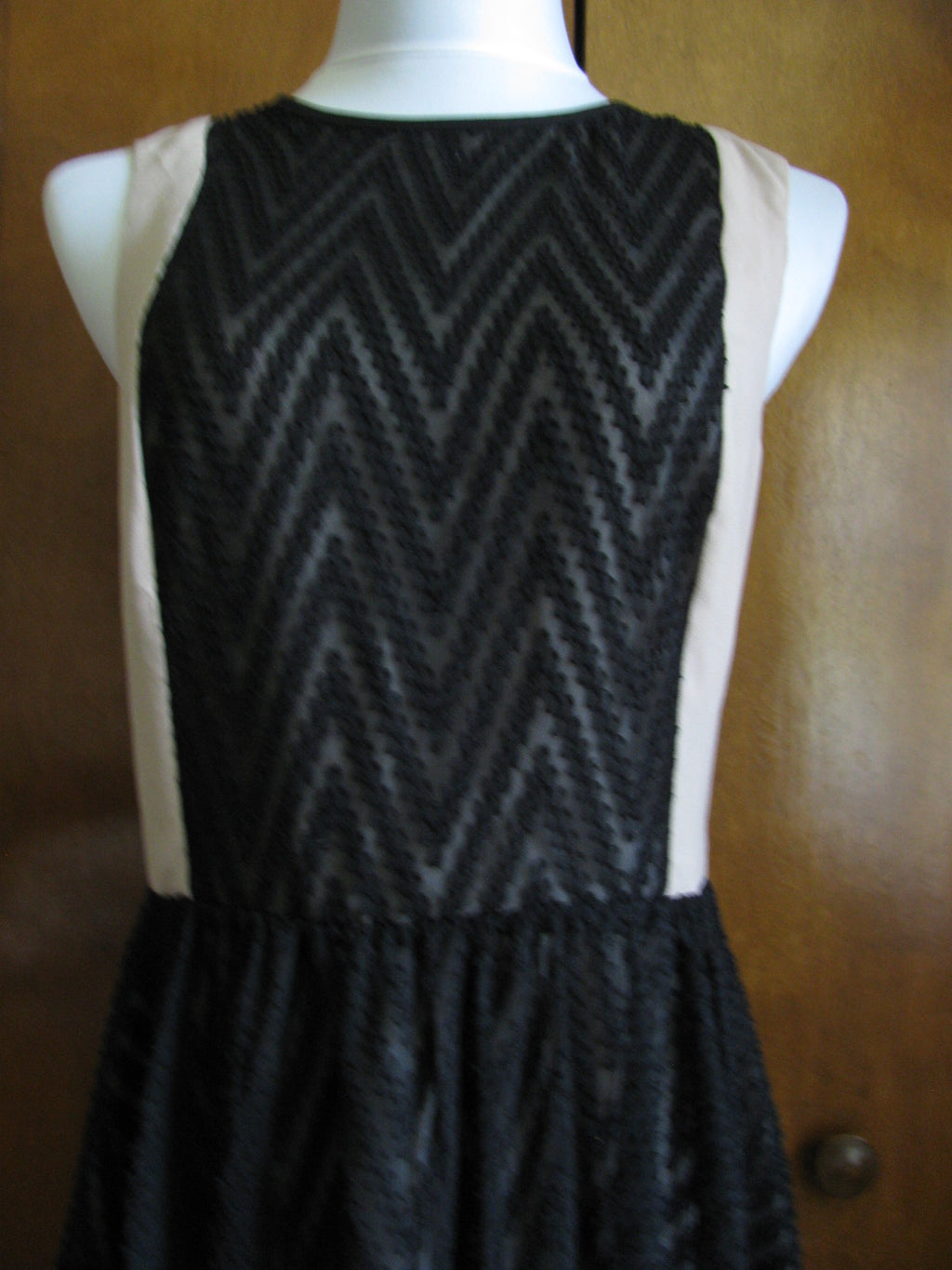 Rachel Roy women's black white mesh lined foxy lady dress size 8 New
