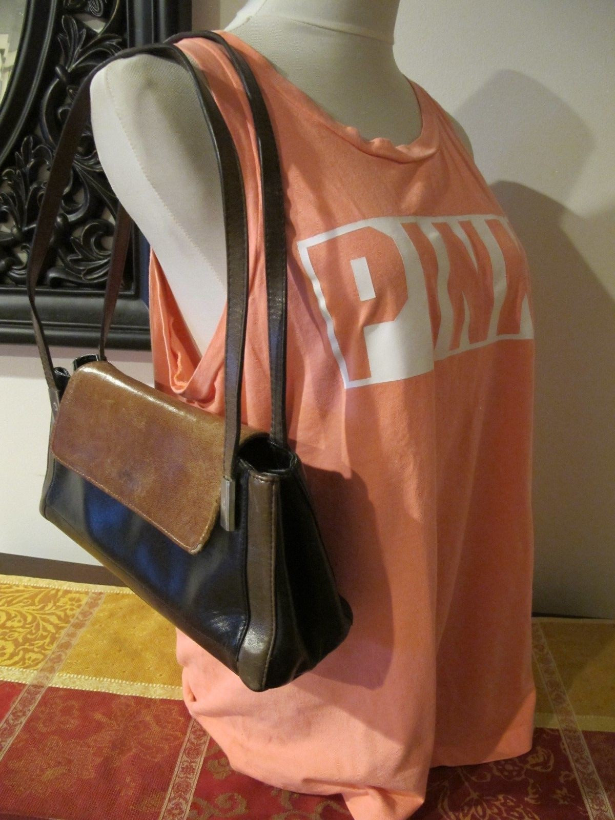 Chiarini Vintage Women’s Brown Foldover Leather Bag Purse