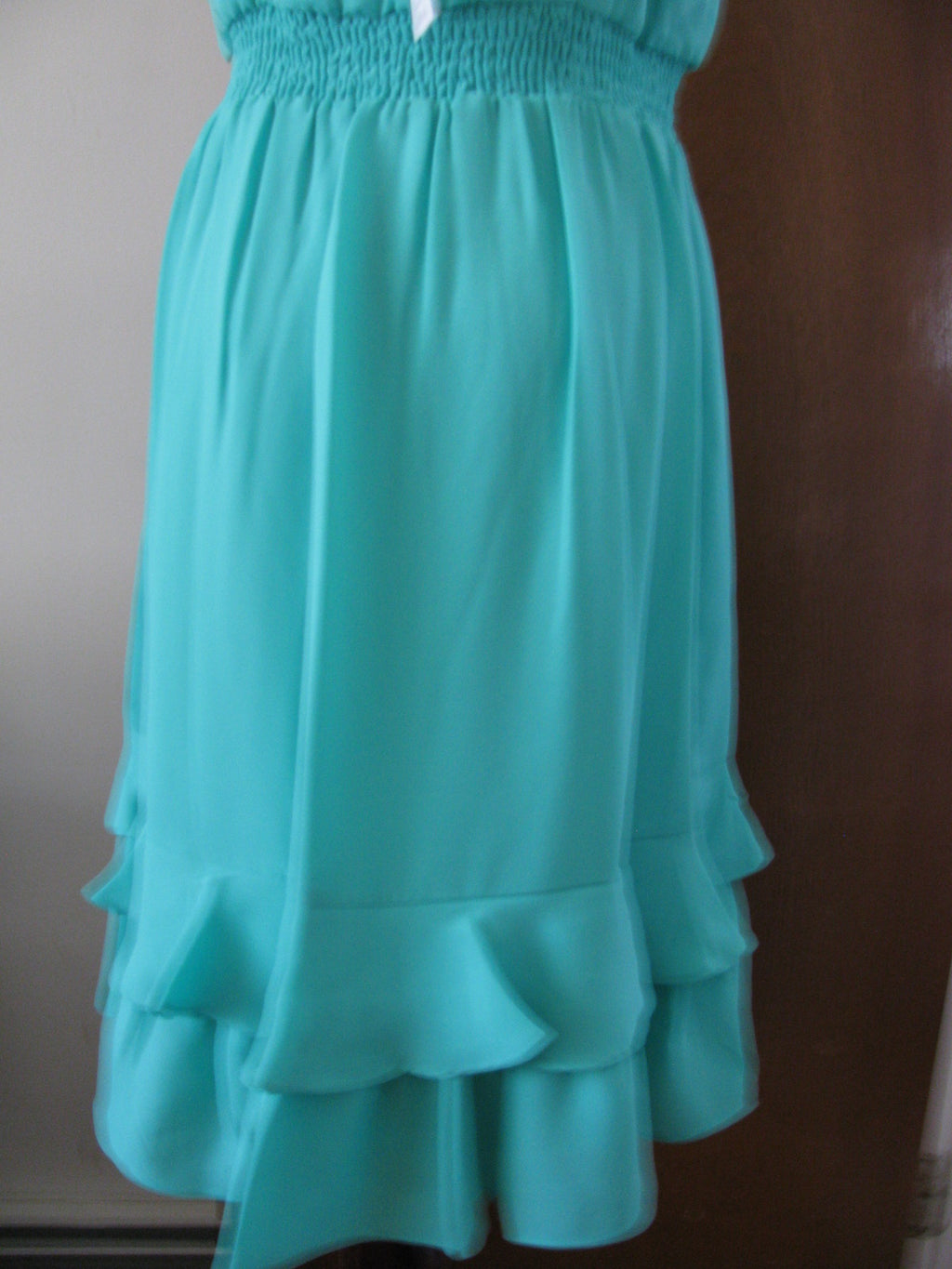 Max And Cleo women's green tide lined detailed  dress size small 