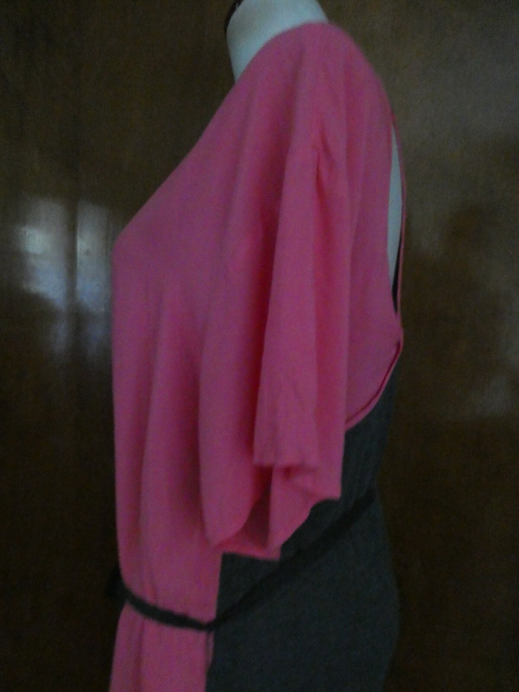 Ella Moss women’s pink/gray stylish soft cotton/modal long top size Medium
