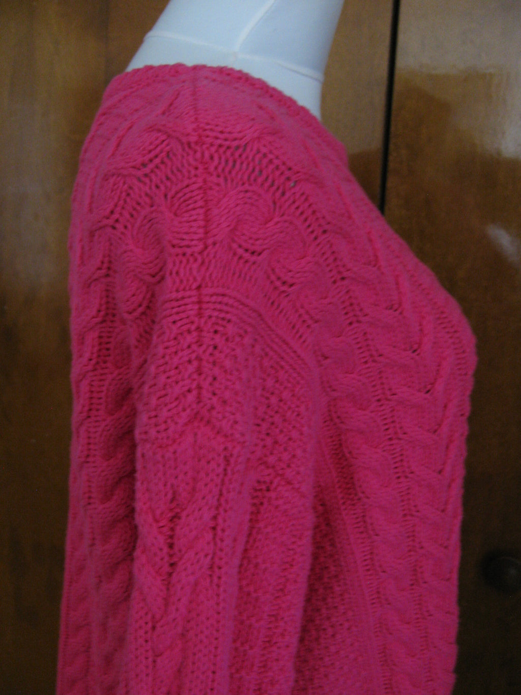 Lauren Ralph Lauren women’s pink crewneck detailed sweater Large 