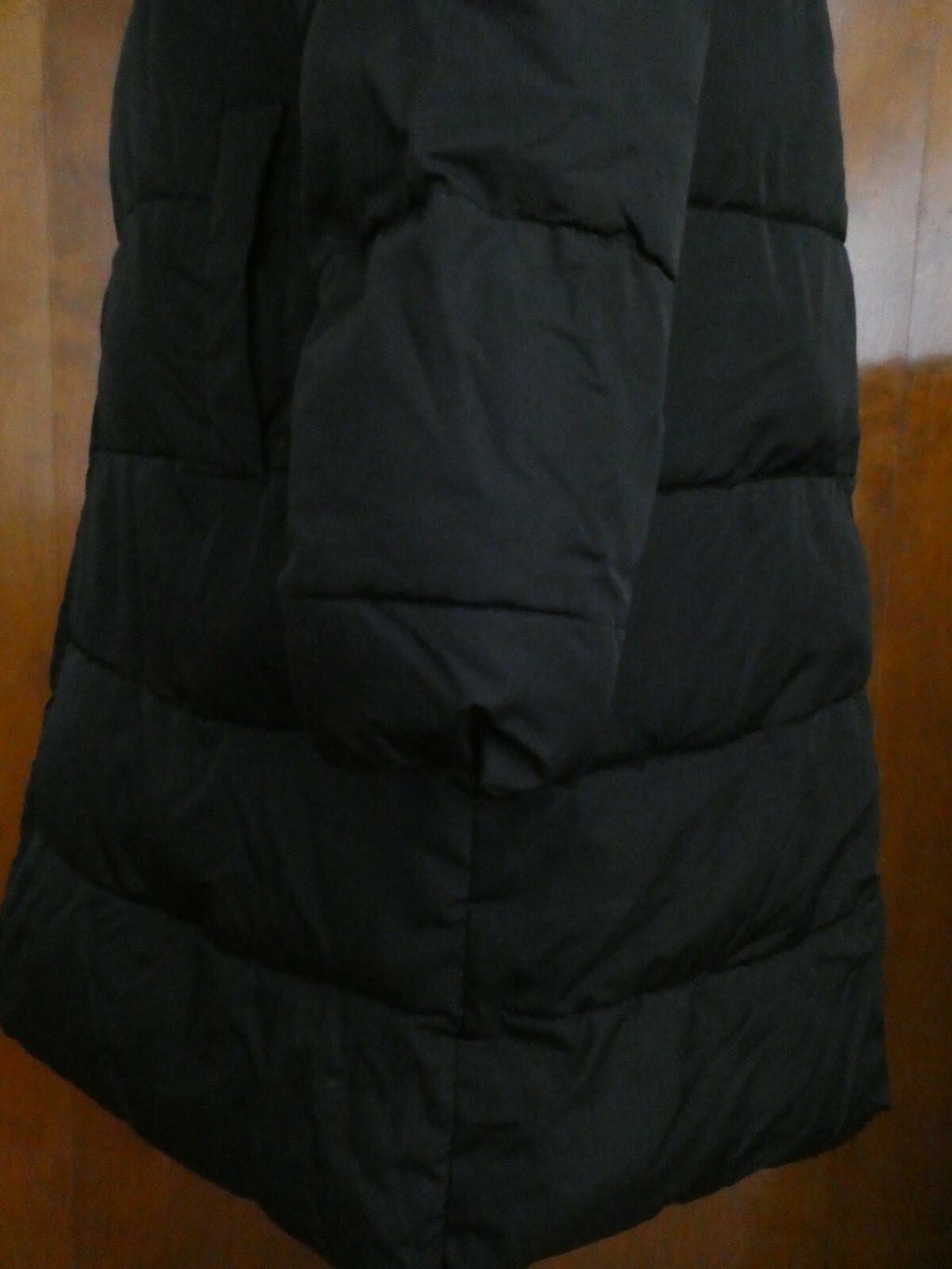 Gap Women's Black Long Winter Coat Hooded XLarge