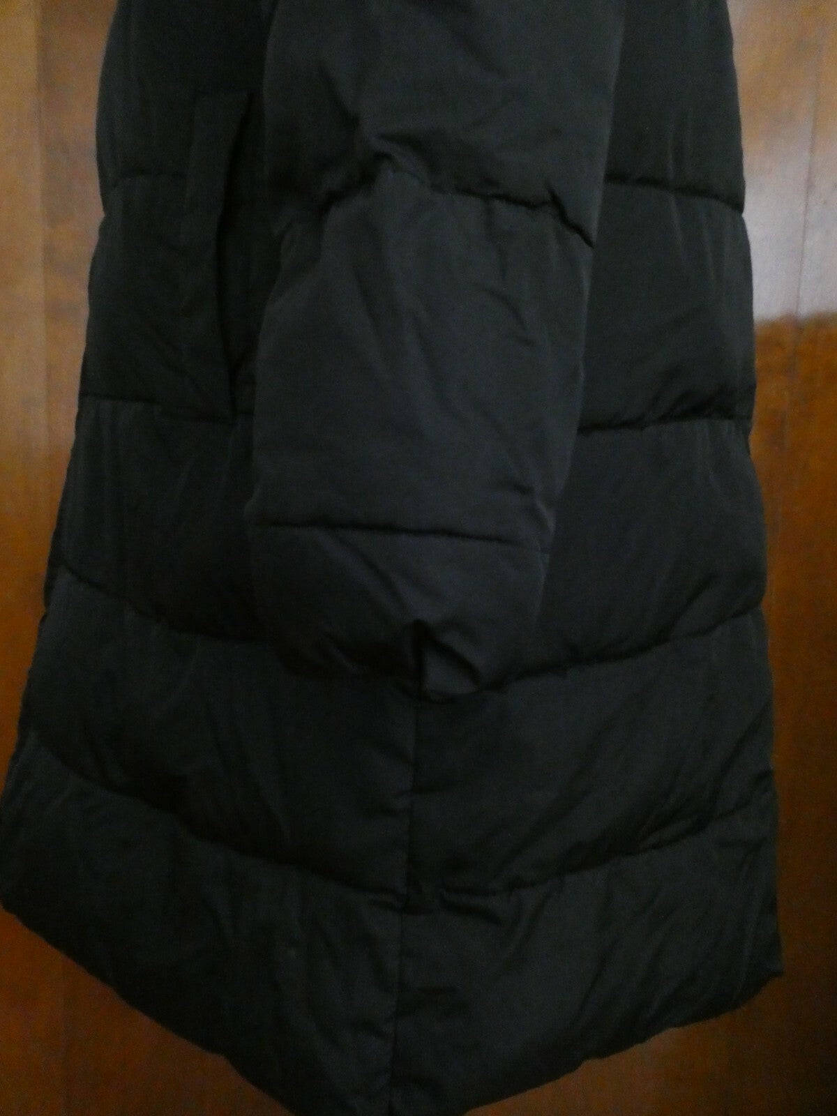Gap Women's Black Long Winter Coat Hooded XLarge