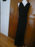 Michael Kors Women’s Black/Gold Jumpsuit Halter Sleeveless Xlarge