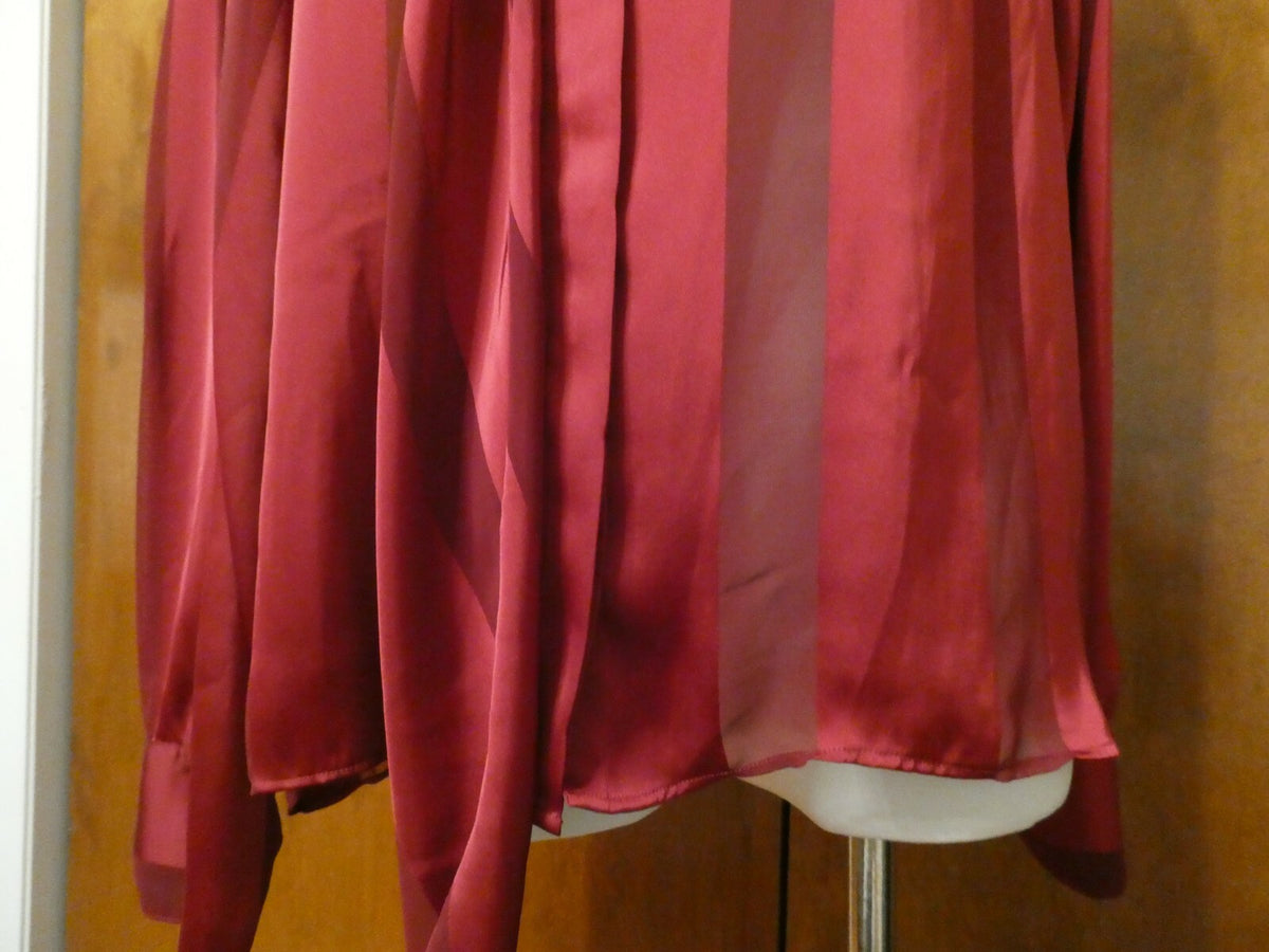 Unbranded women's burgundy stylish evening tunic top size Large
