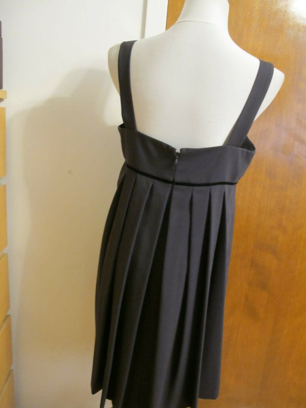 Tahari Arthur S.Levine women's eggplant overalls inspired evening dress size 10