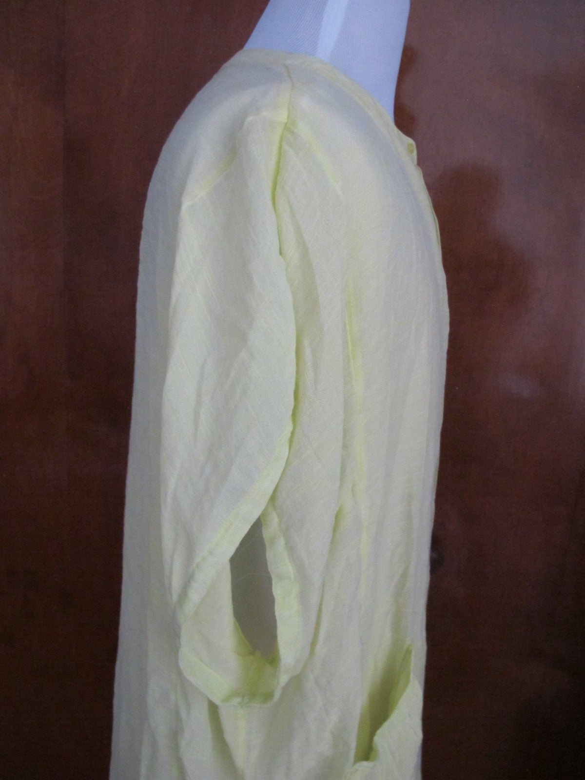 Anthropologie SaturdaySunday womens chartreuse Kendra oversized tunic medium
