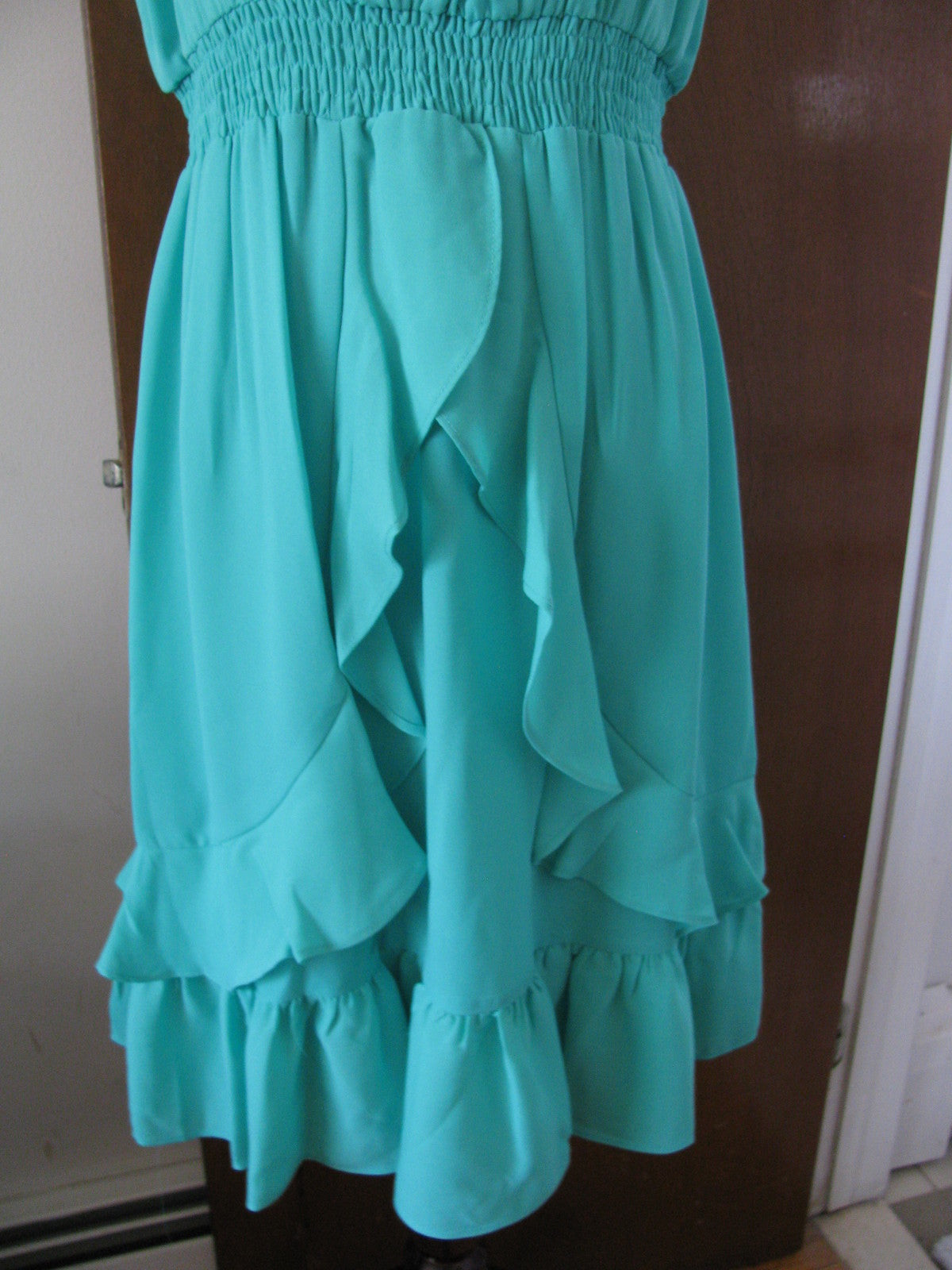 Max And Cleo women's green tide lined detailed  dress size small 