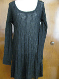 Free People women's black cable design knit dress Size S, M, L New
