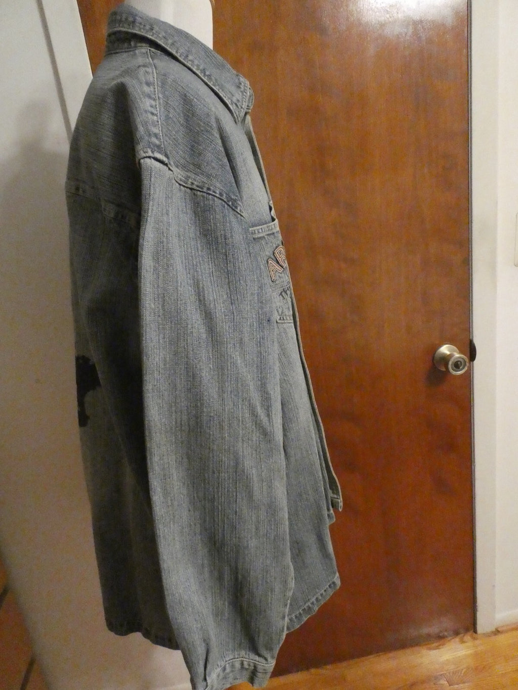 Knockout Men's 100% Cotton Jeans Denim Shirt Graphics Army Theme 2X