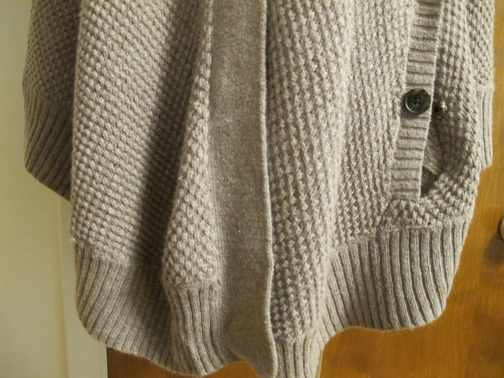Gap Poncho  Women's Beige With Pockets Medium