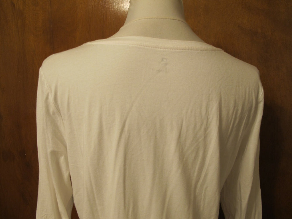 GapFit women's white tunic very soft cotton top size Large 