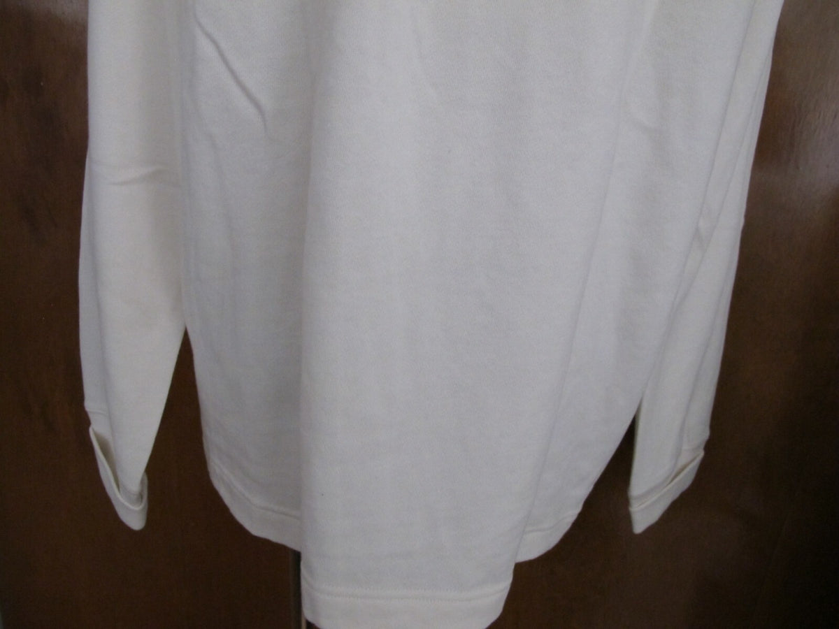 Gap Women's Flannel Cotton Off White Sweater Size Large 