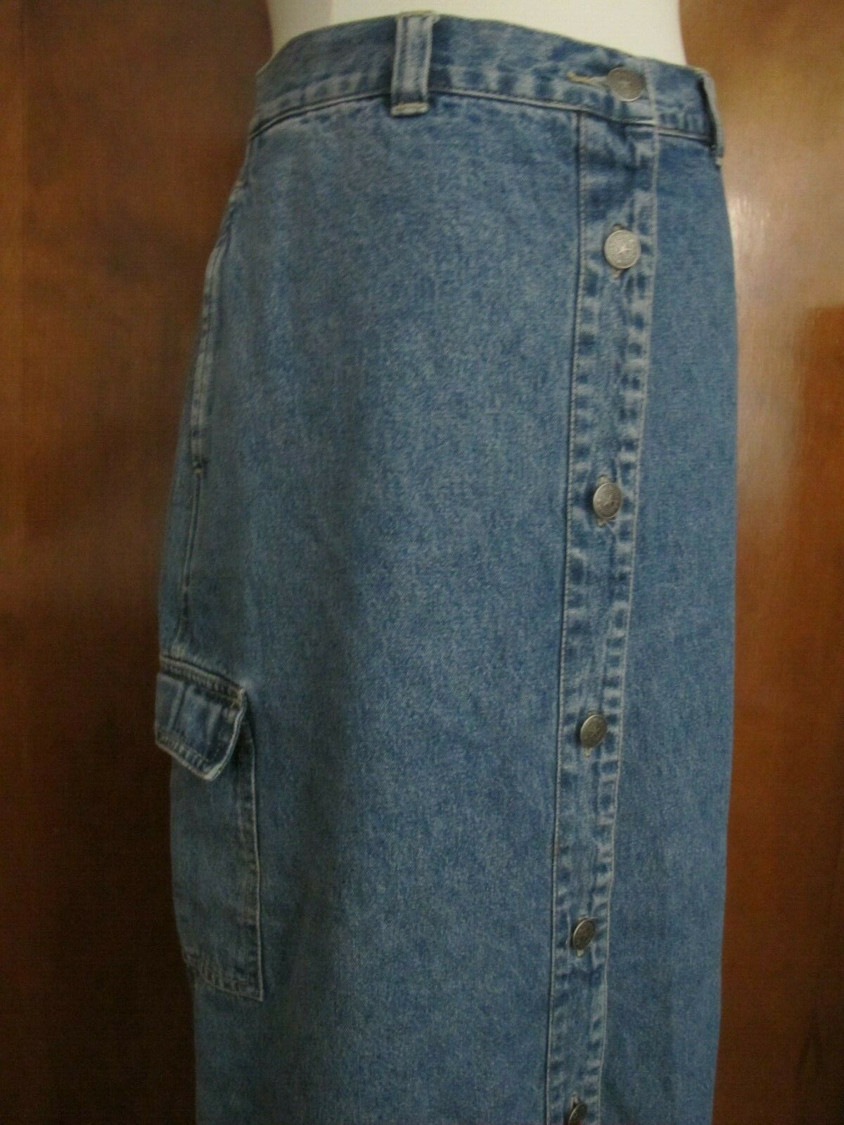 Cherokee Women’s Denim Blue Fitted Skirt Size 12 Pre-Owned