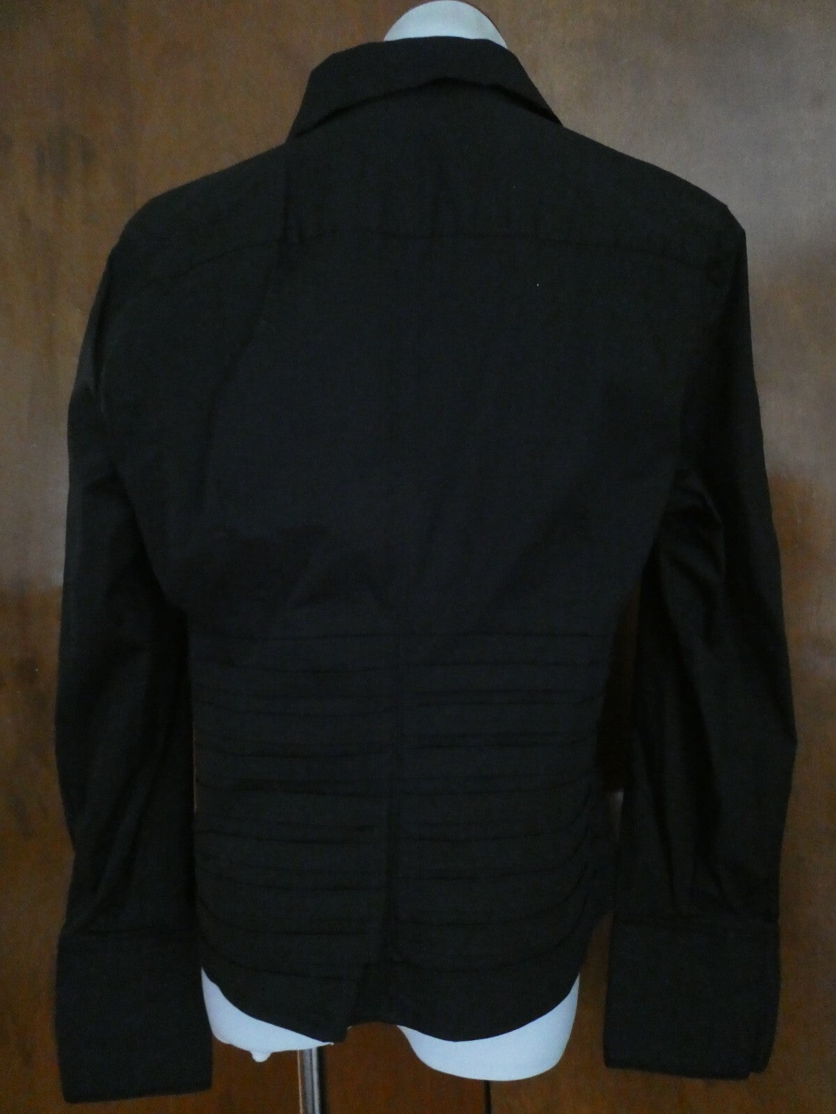 Kenar Women's Black Cotton Detailed Tunic Top Blouse Size 14 (fits size 12)