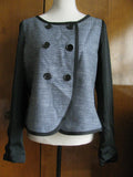 Gap Women's Gray/Black Lined Business Blazer Size Large NWT