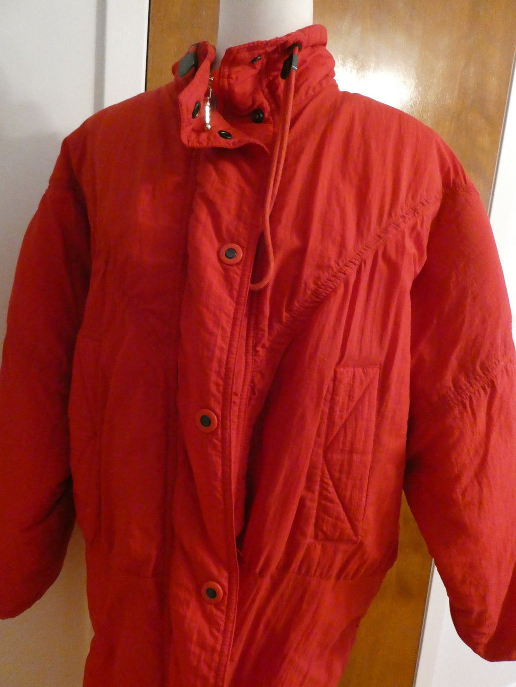 Women’s Royce Winter Coat Red Synthetic Warm Puffer Size 96/170 (US Size M/L)