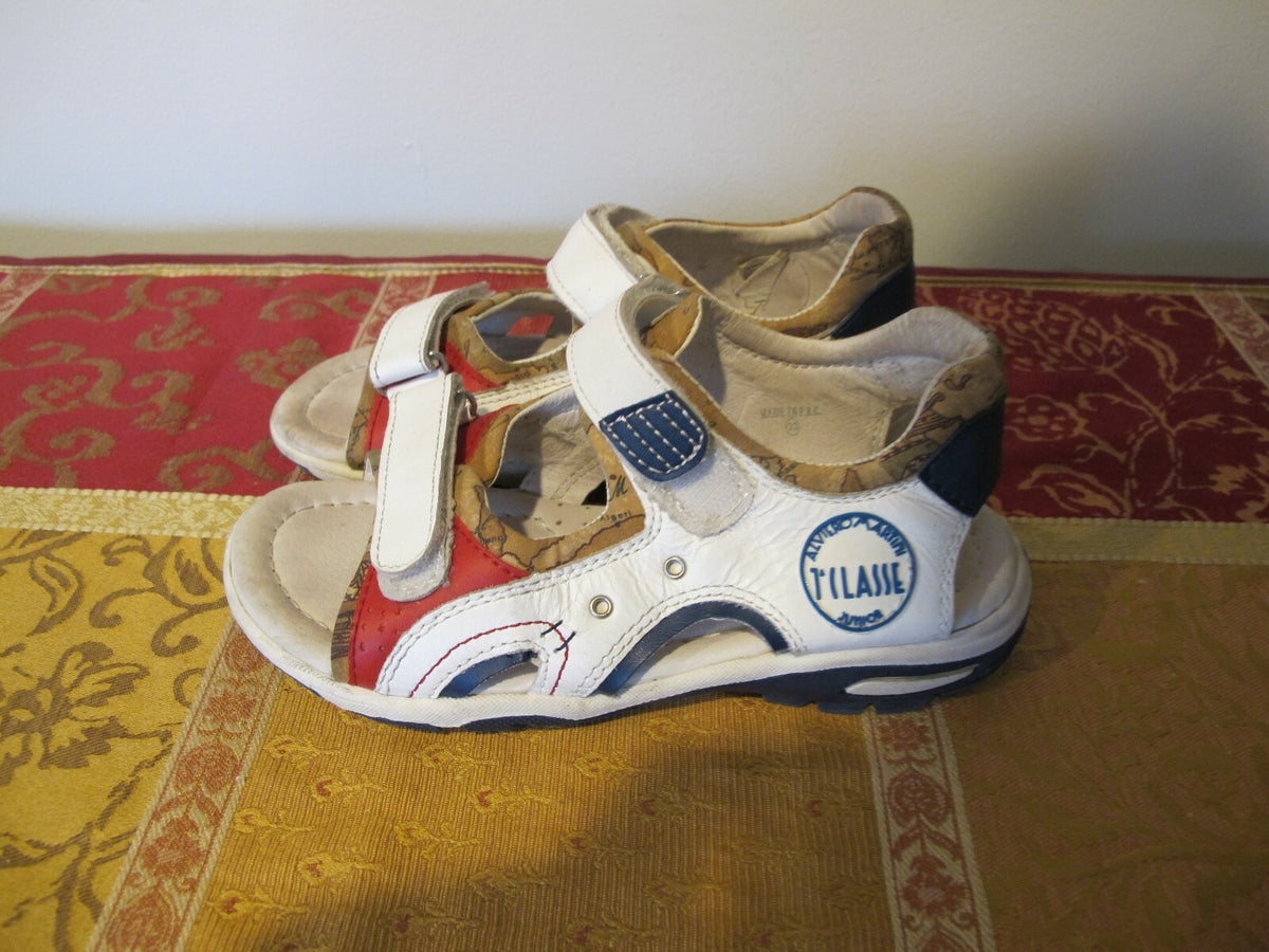 Alviero martini kids girl white sandal shoes size 33 US 1.5-2