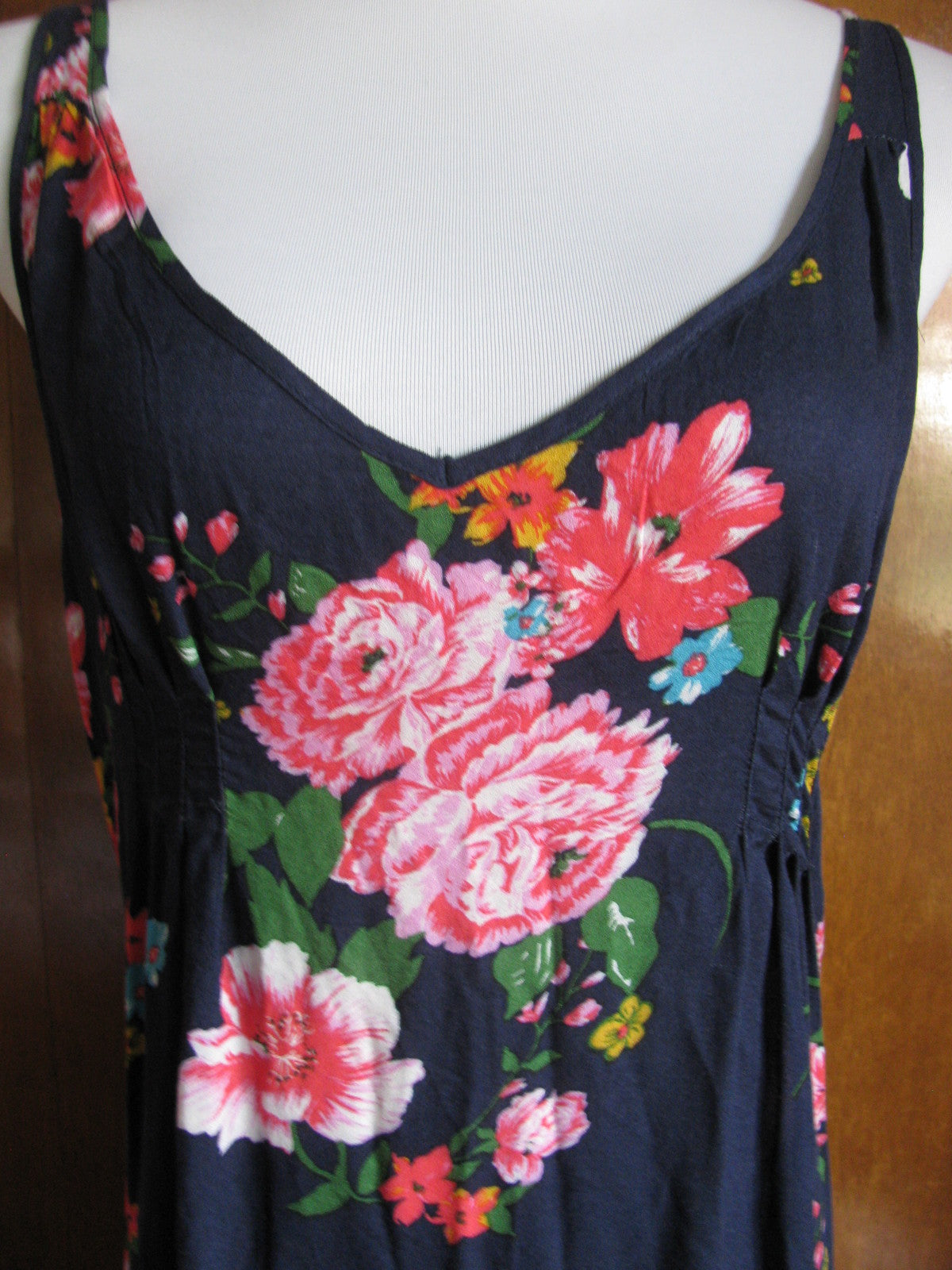 Free People women’s multi color soft rayon long NWT dress size Small 