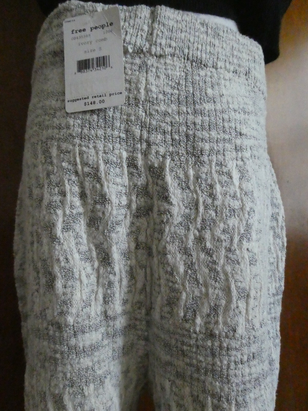 Free People Women's Ivory Comb Jogger Pants 