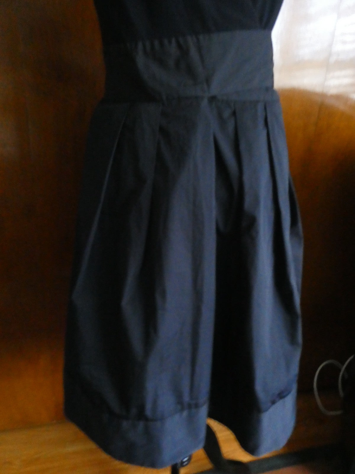 Lauren Ralph Lauren women’s navy pleated skirt detailed dress size 12 NEW