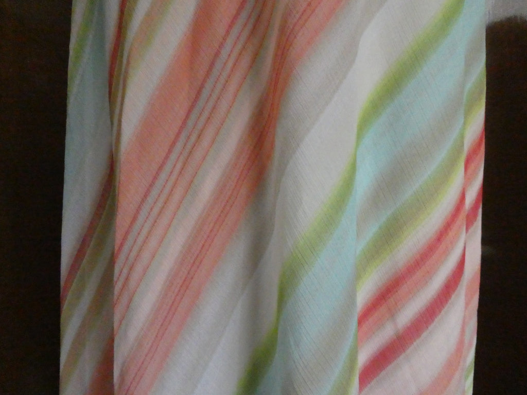 Chico’s Skirt Size 3, US XLarge Striped Maxi Long Lined Elastic Waist Side Slits