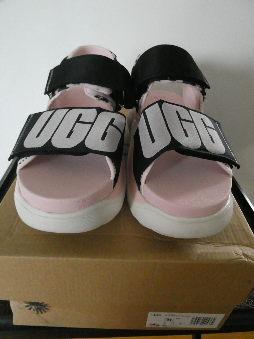 UGG WOMEN LA CLOUD CHEETAH PRINT PLATFORM SANDALS, US 11 EUR 42 STYLE# 1126951
