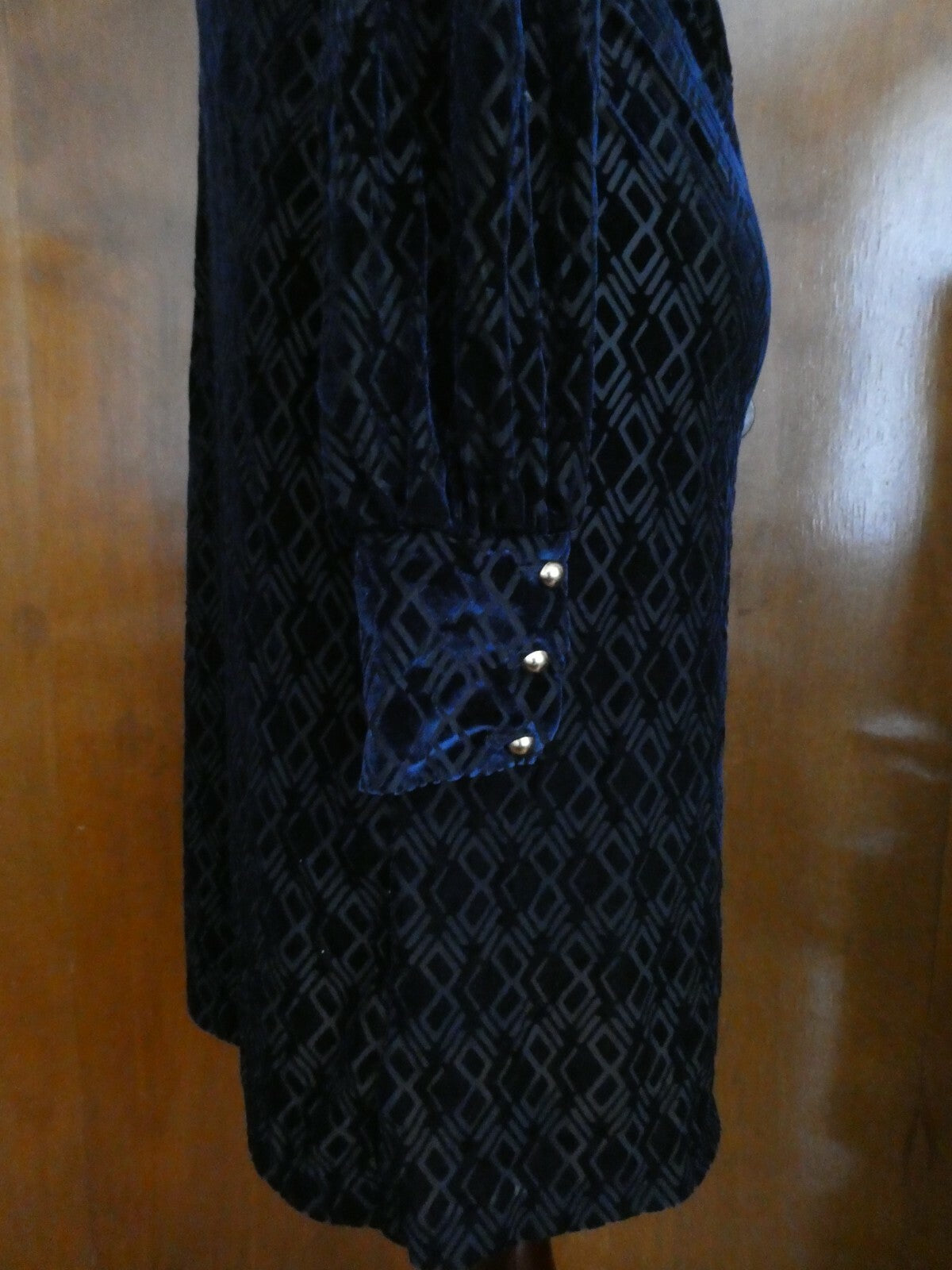 Ralph Lauren women navy velour evening dress PM