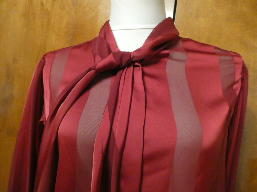 Unbranded women's burgundy stylish evening tunic top size Large
