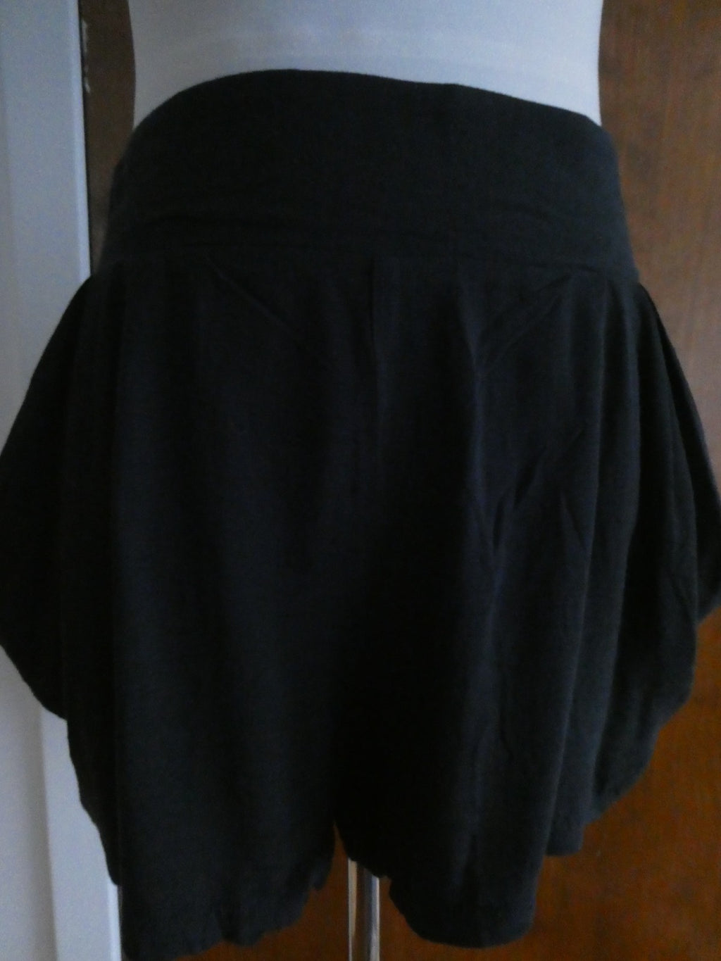 Free People Women Black Oversized Pocket Shorts Large Boho Lounge Pull On NWT
