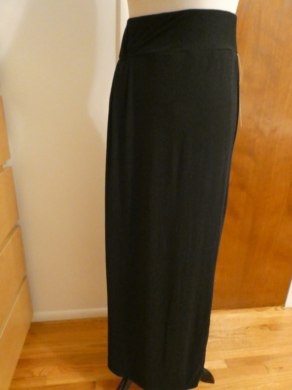 Sonoma Women Black Detailed Maxi Long Soft Skirt Size XSmall New w/Tag