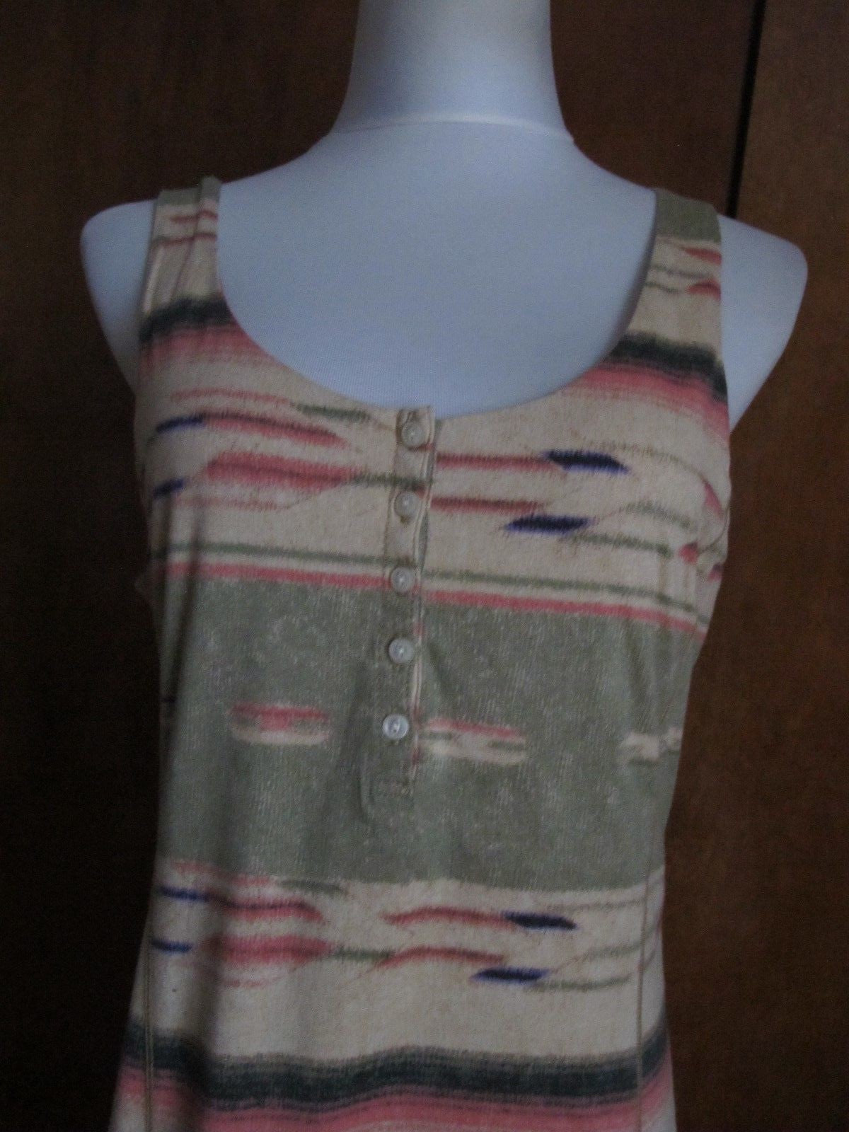 Lauren Jeans CO Women's multi color fitted A-line lined maxi dress Medium New