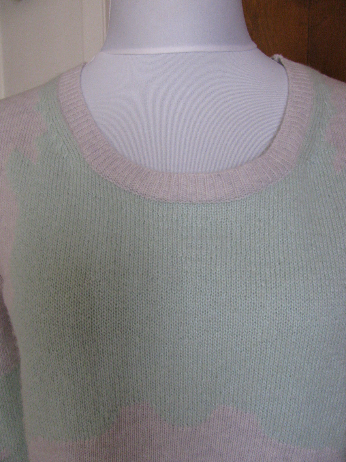 Theory Jaidyn C Women's  Argent Soft Mint Scoop Neck Sweater Size Medium New