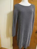 Michael Kors women’s gray boat neck jersey evening dress size Large New