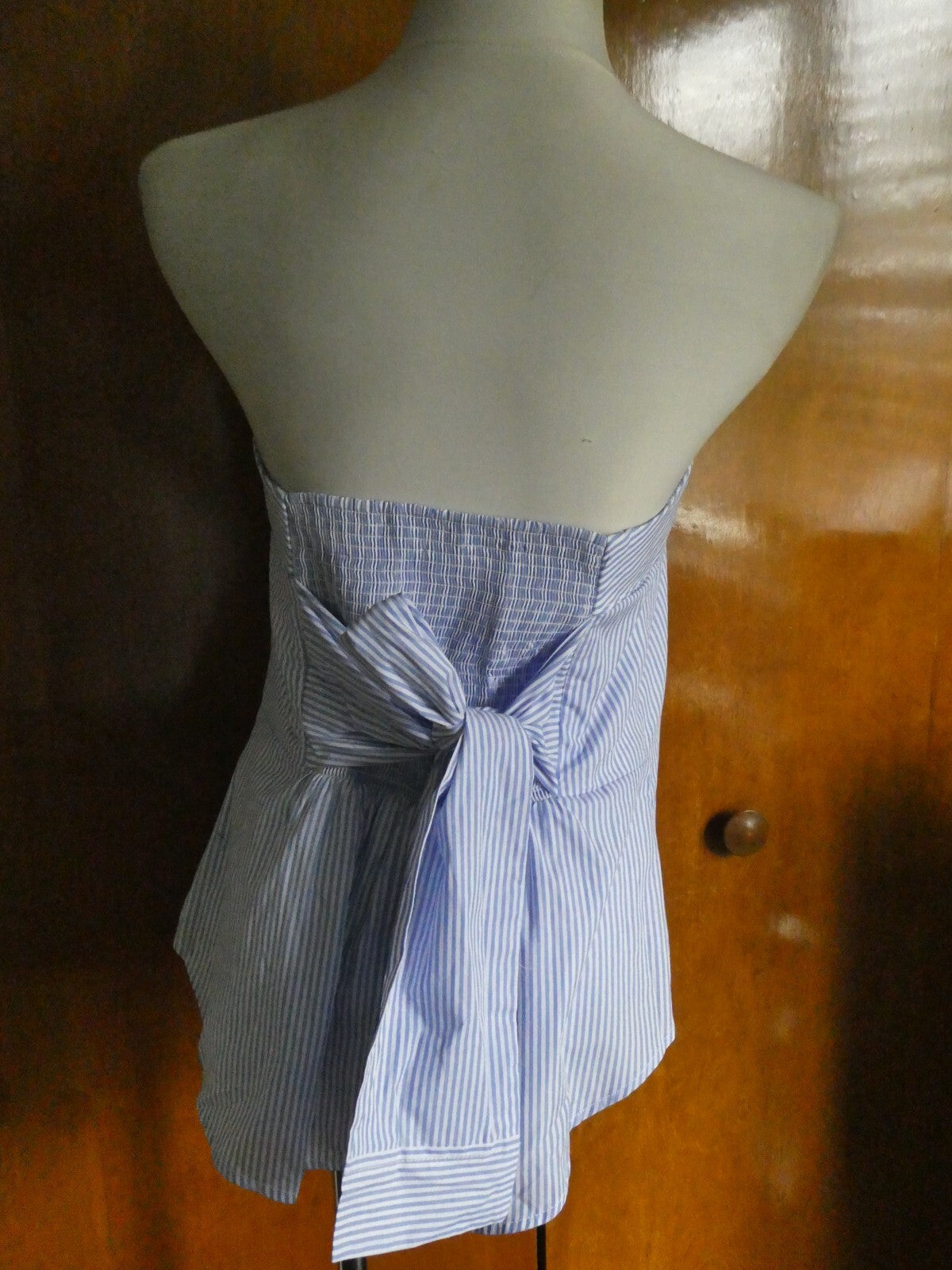 Anthropologie Maeve Women’s Cotton Lined Blue Motif Top Tank Size 14