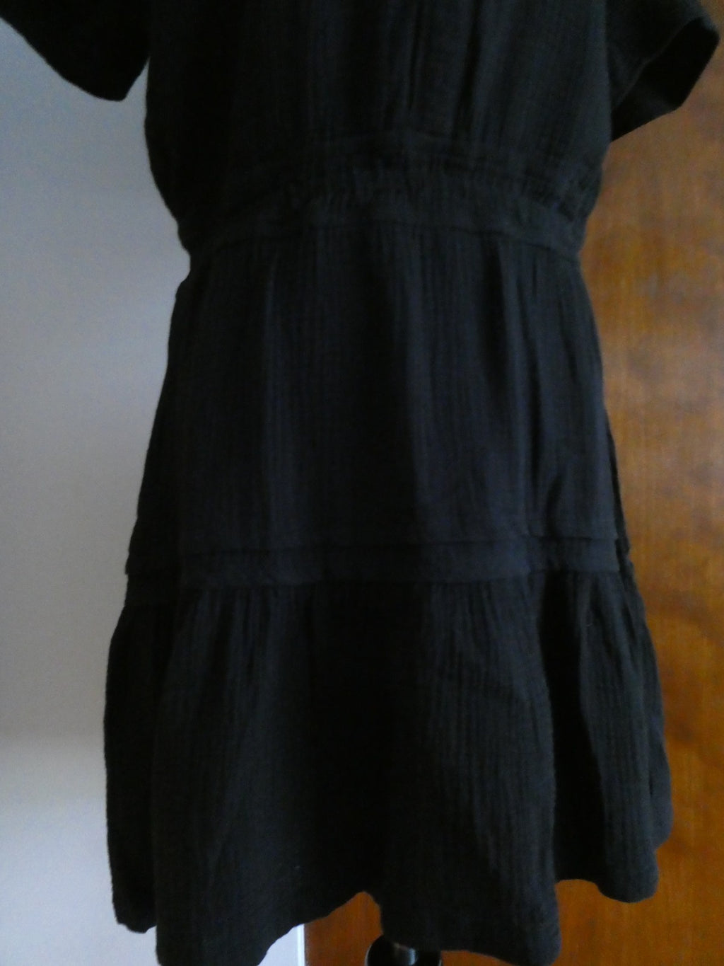 U.S. Polo Assn. Women's Black Tiered Dress Size Medium 100% Cotton NWT