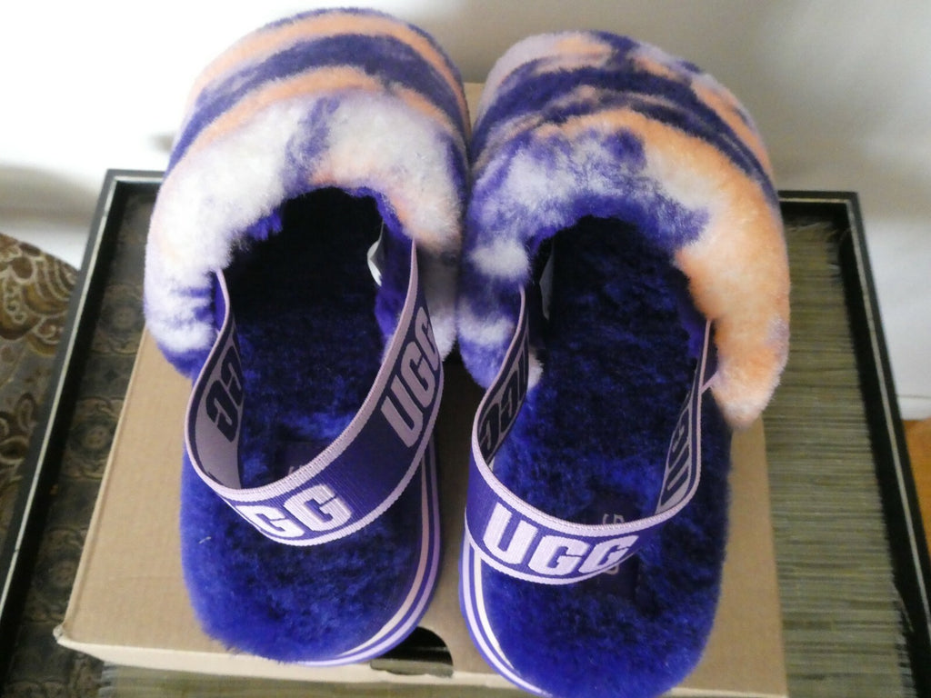UGG Disco Marble Slide Slippers Platform Sheepskin Upper US 6,US 8 Style 1122032
