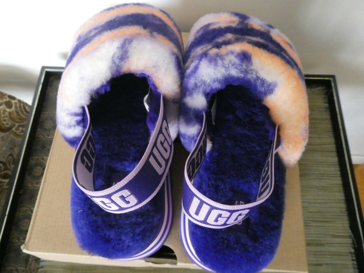 UGG Disco Marble Slide Slippers Platform Sheepskin Upper US 6,US 8 Style 1122032