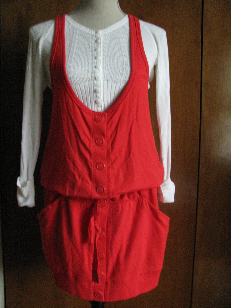 Armani Exchange Women's Red Gorgeous Viscose  Mini  Dress Size Large NWT 