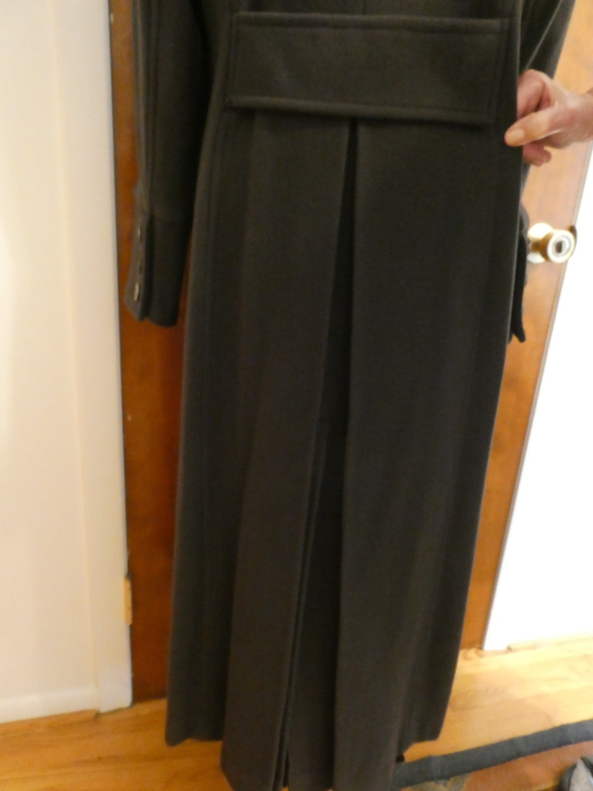 Marvin Richards Women's Long Wool Blend Coat Classic Winter Size 14(fit size8)